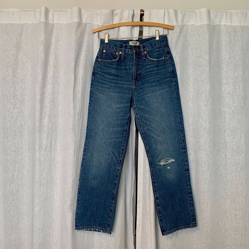 Madewell Classic Straight Jeans in Jade Wash